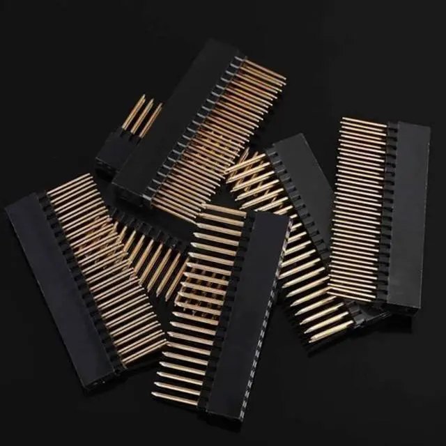 Alt view image 6 of 6 - 2 x 20(40 Pin) Stacking Header for Raspberry Pi A+/B+/Pi 2/Pi 3 Extra Tall Header (Pack of 4)