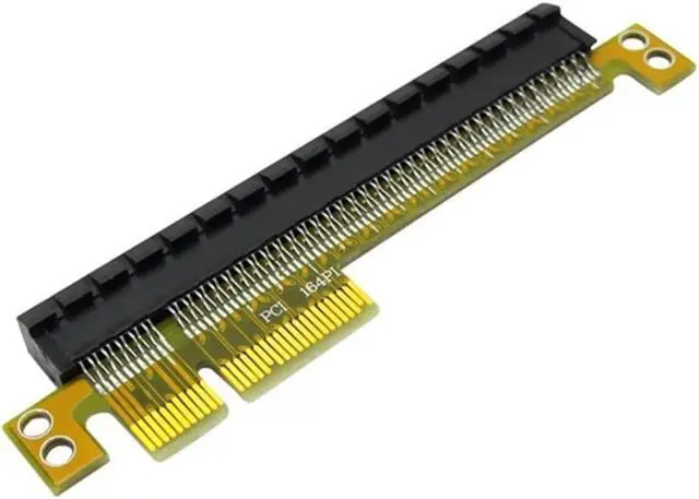 Main image of PCI-E 4X to 16X Riser Card PCI Express Converter Male to Female Extender Adapter Support PCIe 4X Card 8X Card 16X Card
