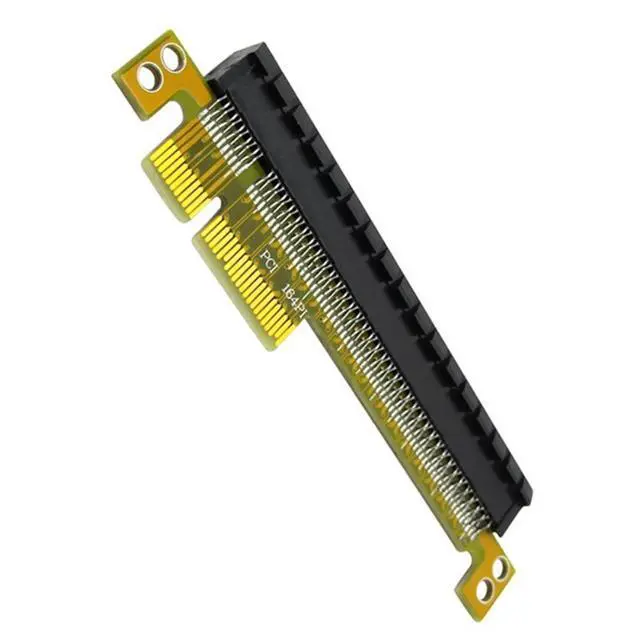 Alt view image 4 of 6 - PCI-E 4X to 16X Riser Card PCI Express Converter Male to Female Extender Adapter Support PCIe 4X Card 8X Card 16X Card