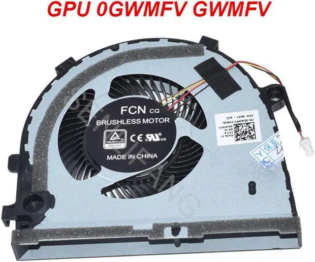 Alt view image 2 of 2 - For DELL G3 3579 3779 G5 5587 15  CPU 0TJHF2 & 0GWMFV  Four Lines Cooling Fan