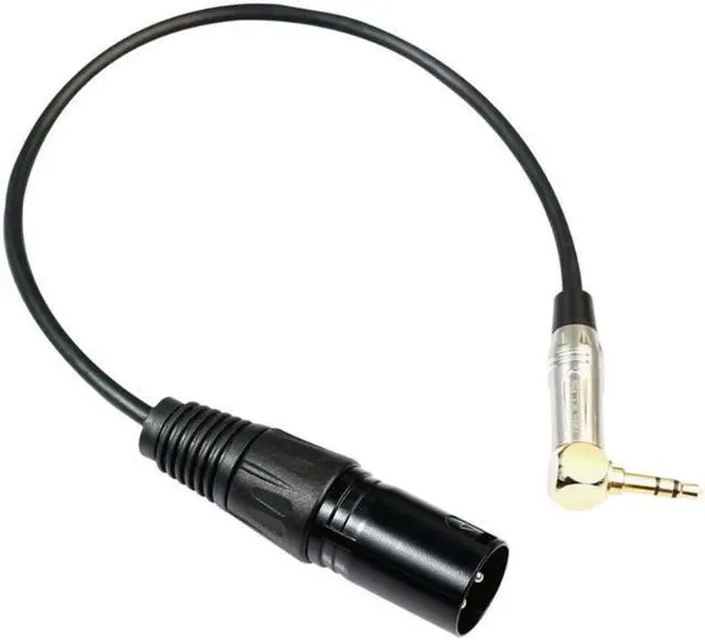 Alt view image 2 of 3 - 0.3m 3.5mm Stereo TRS Male To XLR 3Pin Male Audio Cable Microphone Extension Cable Wire Cord Line for TRS