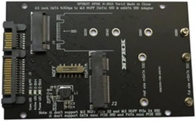 Main image of M.2 NGFF MSATA SSD To 2.5-inch SATA3.0 Adapter 2 In 1 SSD Conversion Card, Suitable for PC Notebook Computers