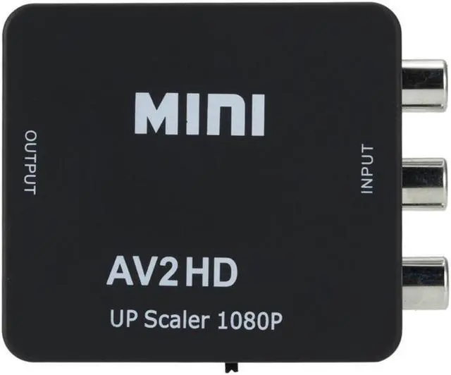 Alt view image 2 of 3 - AV/RCA CVBS To HDMI-compatibe Adapter 1080P Video Converter MINI AV2HDMI-compatible Adapter Converter Box for HDTV Projector