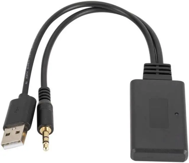 Alt view image 3 of 3 - Car CD Player Stereo 3.5mm AUX Audio Output USB Wireless Bluetooth Music 5.0 Adapter Receiver