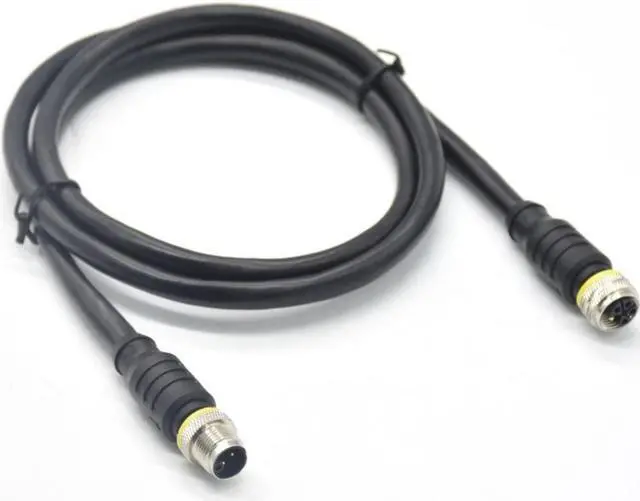 Alt view image 3 of 3 - Connector M12 L-code Type/coded Rail Transit Power Supply Connector with Stop Function Power Adapter