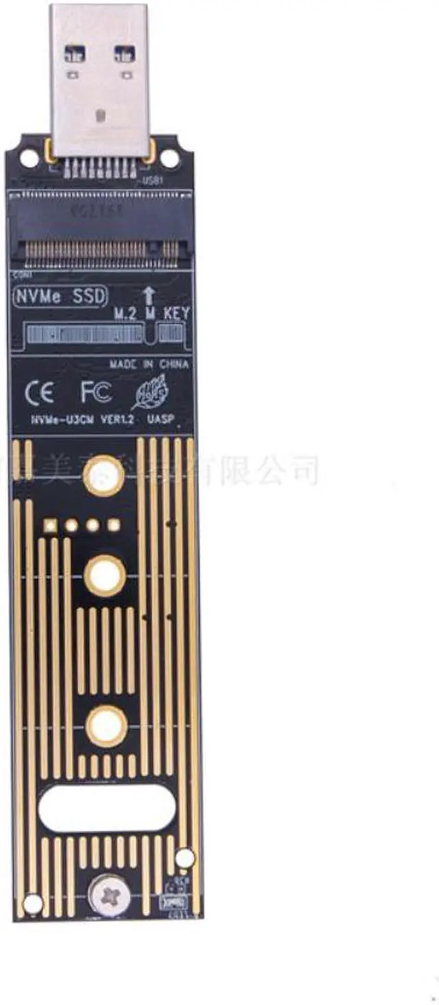 Alt view image 3 of 3 - M.2 NVME SSD To USB 3.1 Adapter PCI-E To USB-A 3.0 Internal Converter Card 10Gbps USB3.1 Gen 2 for Samsung 970 960/For Intel