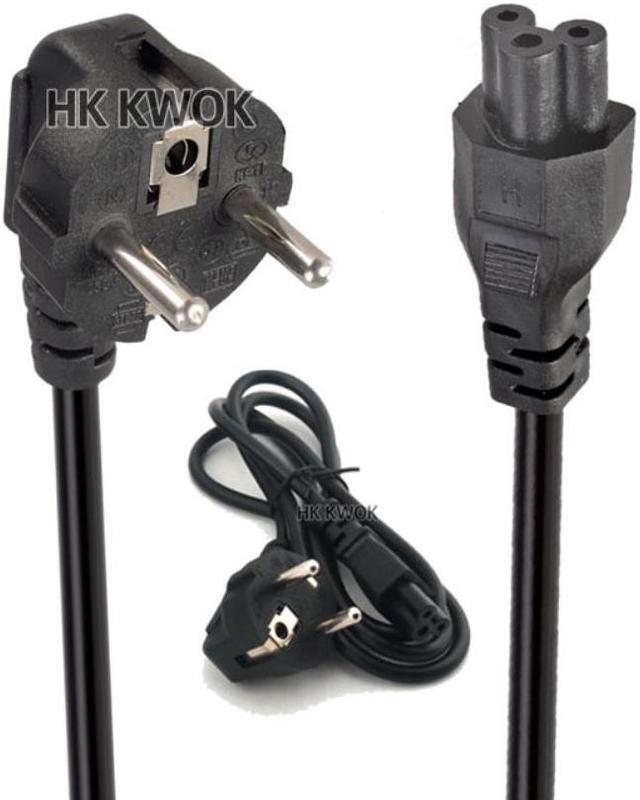 Main image of EU EUROPEAN 3 Prong 2 Pin AC Laptop Adapter Power Cord For Asus HP Sony Dell Lenovo Acer Sumsung Toshiba Fujitsu EU Power Cord