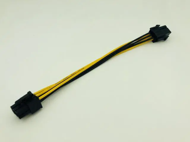 Alt view image 4 of 4 - 6Pin to 6Pin Power Cable Graphics Card Power PCIE Extension Cable 6 Pin Connector Male to Female Power Adapter Supply for Mining