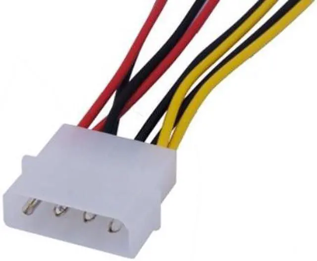 Alt view image 2 of 3 - 1pcs/lot Computer Cooling Fan Power Cables 4Pin Molex To 3Pin Fan Power Cable Adapter Connector 12v*2/5v*2 for CPU PC Case Fan