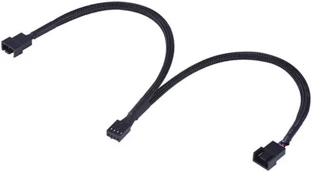 Alt view image 2 of 3 - 1PC 4 Pin PWM Splitter Cable 4Pin PWM Female To 3/4 Pin PWM Adapter Cable for Computer CPU Case Fan Adapter Power Cable