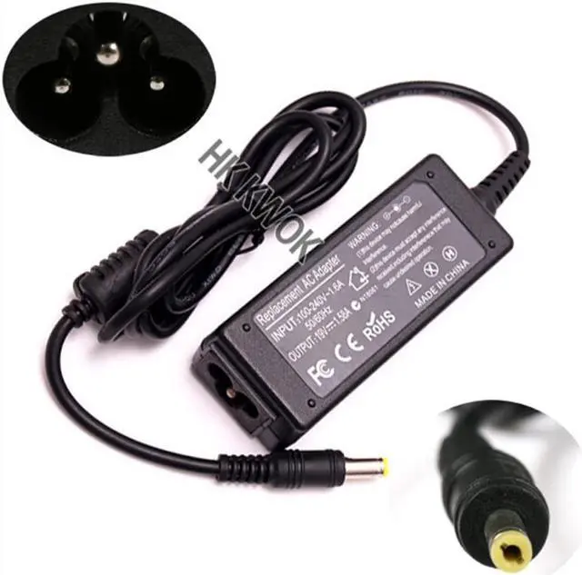 Alt view image 3 of 4 - EU Power Cord +19V 1.58A 5.5*1.7mm For Acer Aspire One Power Supply For Laptop Notepads Laptops Netbook Power Adapter Charger