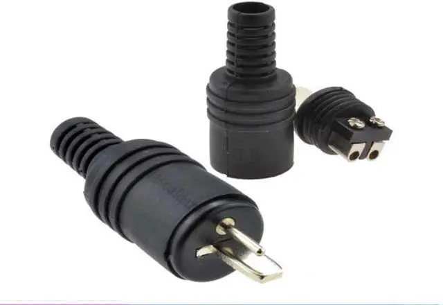 Alt view image 2 of 3 - 2pcs/lot 2Pin Din Socket Speaker and HiFi Connector Screw Terminals Audio Lamp Power Signal Plug