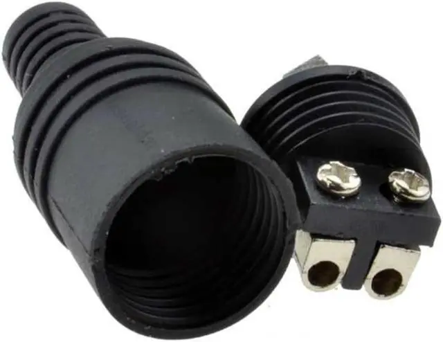 Alt view image 3 of 3 - 2pcs/lot 2Pin Din Socket Speaker and HiFi Connector Screw Terminals Audio Lamp Power Signal Plug