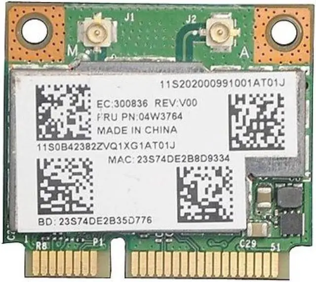 Main image of Wireless Adapter Card for Thinkpad lenovo E430 E431 E435 E530 U310 04W3764 04w3763 broadcom bcm943228hmb WiFi+Bluetooth 4.0 Wifi