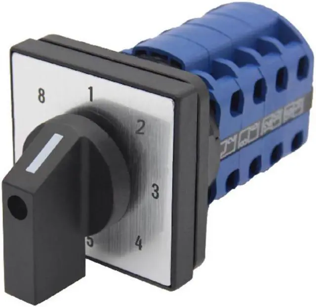 Main image of Changeover rotary cam universal switch 660V 20A 8 position rotary switch 16 terminals 4 poles control motor electric switch