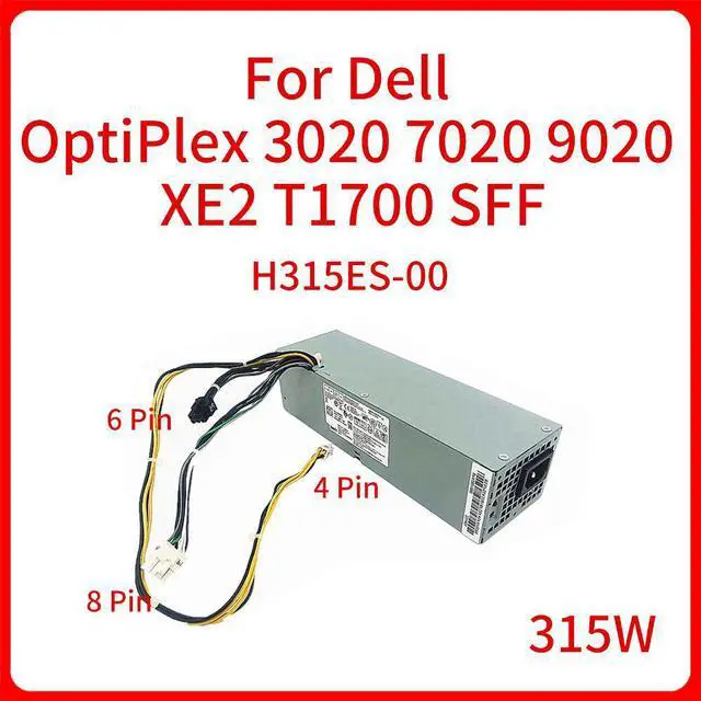 Main image of 315W Power Supply D315ES001L H315ES-00 4FCWX 04FCWX For Dell OptiPlex 3020 7020 9020 XE2 T1700 SFF Adapter PSU