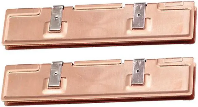 Main image of 2Pcs Pure Copper RAM Heatsink Radiator for Ram Memory Cooler Cooling Heat Sink Desktop Memory Radiator DDR2 DDR3 DDR4