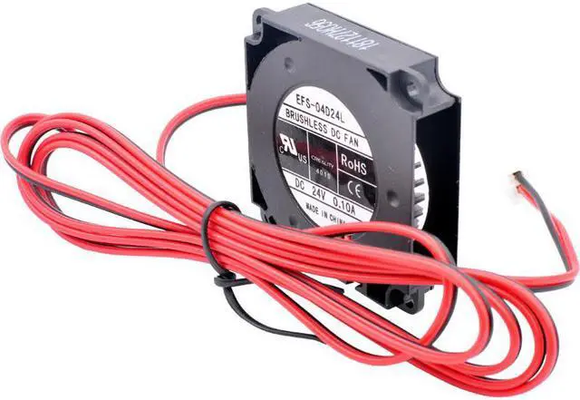 Main image of EFS-04D24L 40mm blower 4cm 40x40x10mm DC24V 0.10A 2 lines Side-blowing centrifugal turbo blower cooling fan for 3D printer