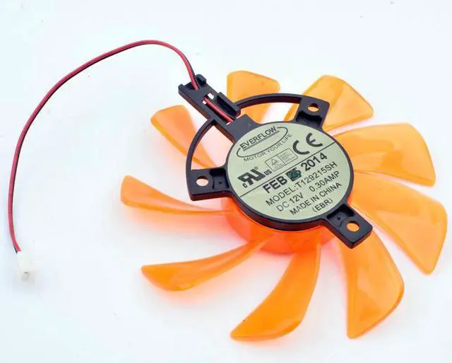 Main image of T129215SH 12V 0.30A 85mm diameter and 39mm hole pitch 2 lines for GTX 650i graphics card cooling fan