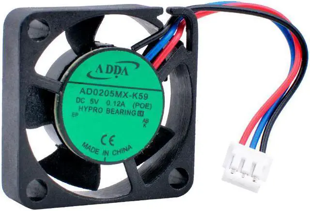 Main image of AD0205MX-K59 2.5cm 25mm fan 25x25x6mm DC5V 0.12A 3 wires 3pin micro cooling fan for Raspberry Pi mobile devices