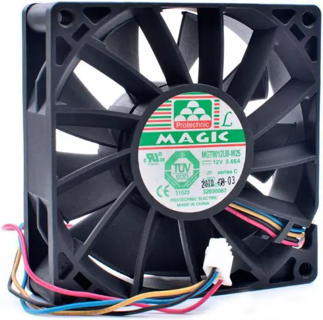 Main image of MGT8012UB-W25 8cm 8025 80x80x25mm 12V 0.66A server chassis large air volume cooling fan