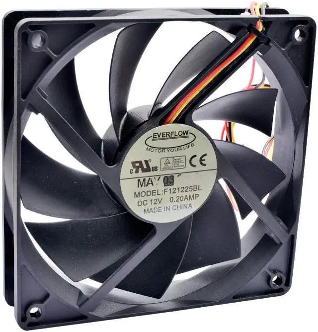 Main image of F121225BL 12cm 12025 120mm fan 120x120x25mm DC12V 0.20A double ball speed detection for cooling fan of computer chassis CPU