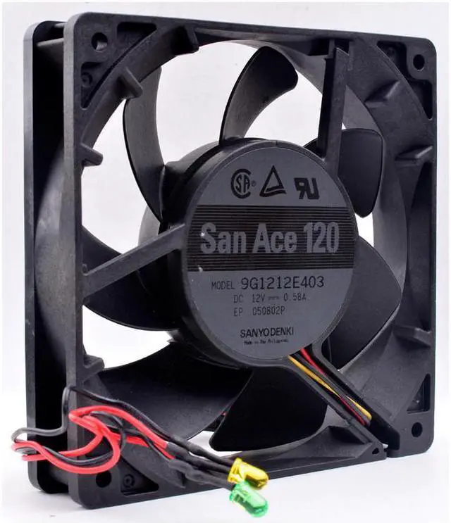 Main image of 9G1212E403 12cm 12025 120mm fan 120x120x25mm DC12V 0.58A 3 lines, large air volume, cooling fans for servers and power supplies