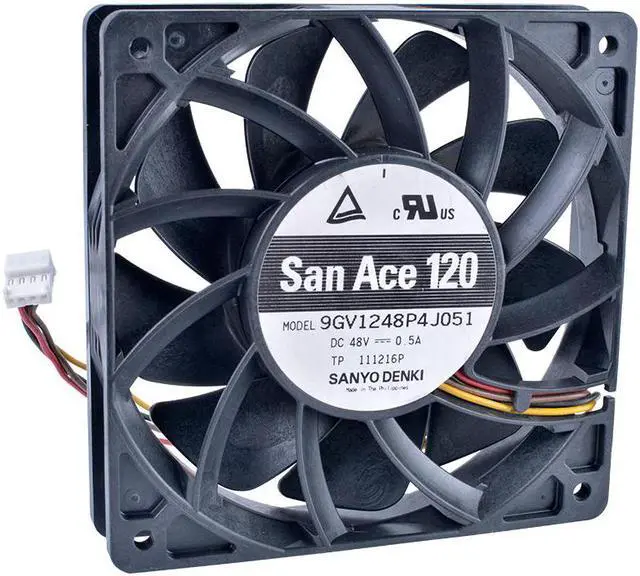 Main image of 9GV1248P4J051 12cm 12025 120mm 48V 0.50A 4-wire double ball bearing server with large air volume fan