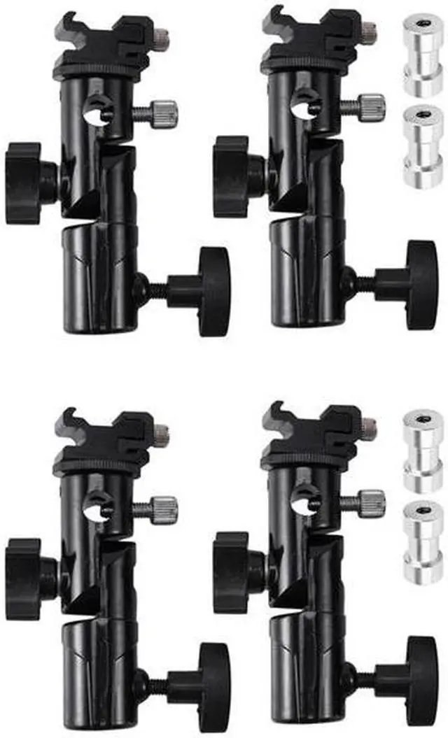 Main image of 4Pack Camera Flash Speedlite Mount Swivel Light Stand Bracket With Umbrella Reflector Holder For Camera DSLR Nikon Canon