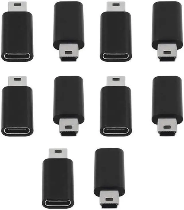 Main image of 10Pcs USB C to Mini USB 2.0 Adapter Type C Female to Mini USB Male Convert Adapter for GoPro MP3 Players Dash Cam