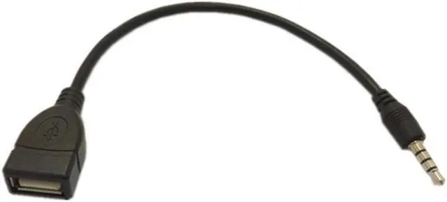 Main image of hot selling 3.5mm male to usb female cable adapter audio aux Jack Male converter Charge Cable