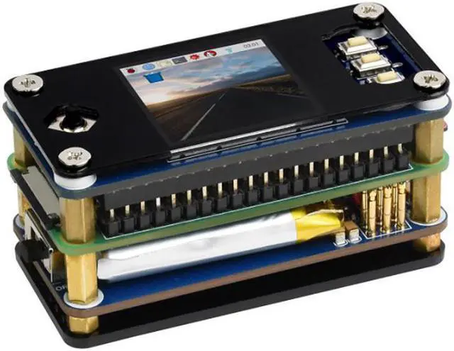 Main image of Raspberry Pi Zero WH Package F, with UPS Module and 1.3inch LCD Display 512MB RAM 802.11 b/g/n WiFi wireless LAN