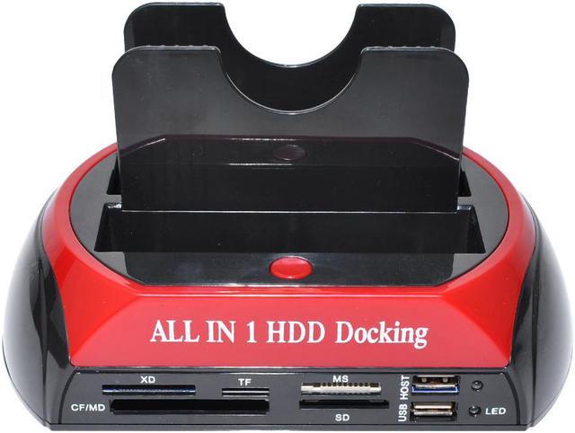 All in 1 Hdd Docking Station eSATA to USB 2.0/3.0 Adapter For 2.5/3.5 Hard  Disk Drive Docking Station Hard Enclosure