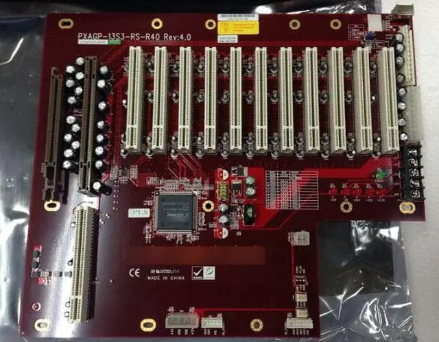 Main image of PXAGP-13S3-RS-R40 IPC 11*PCI ISA Bus Slot Industrial passive backplane  Full-size CPU Card Supports ATX/AT power interface