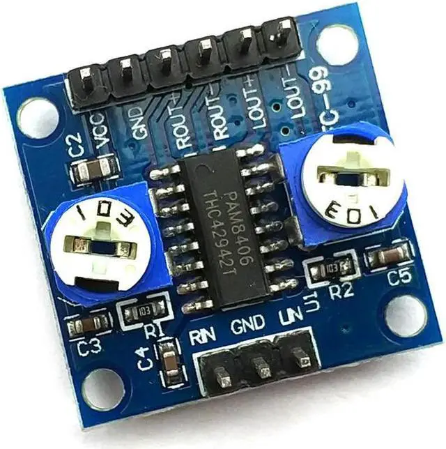 Main image of FOR 8406 Digital Amplifier Board with Volume Potentiometer 5Wx2 Stereo