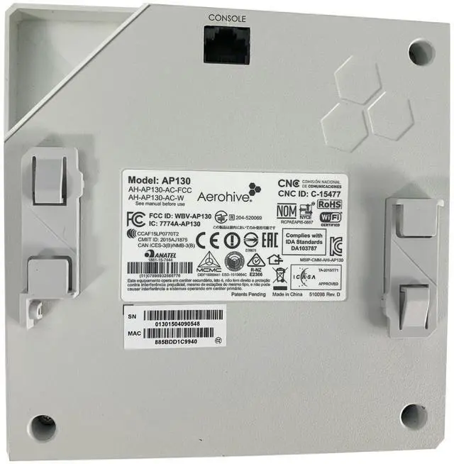 Alt view image 2 of 3 - Aerohive AP130 Wireless Access Point AH-AP130-AC-FCC 802.11ac PoE Grade A