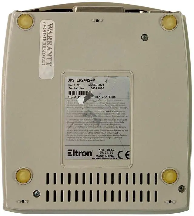 Alt view image 4 of 6 - Eltron Zebra UPS LP2442-P Direct Thermal Barcode Printer for 4 x 6" Ship Label