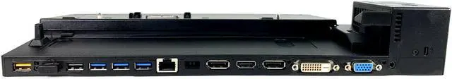Alt view image 3 of 5 - Lenovo ThinkPad Ultra Docking Station Port Replicator USB 3.0 04W3951