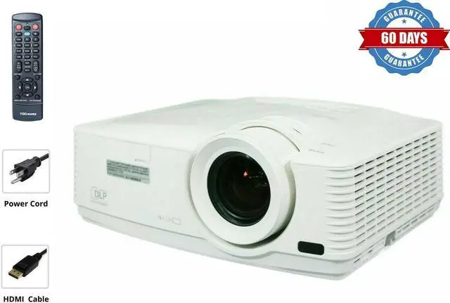 Main image of Mitsubishi WD570U 3500 Lumens DLP Professional Classroom Business Power Point Presentations Multipurpose Projector Widescreen 3D LAN USB with Accessories Bundle (Power Cable, HDMI Cable, Remote)