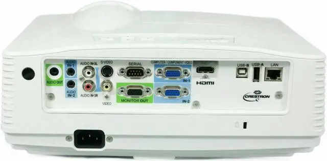 Alt view image 3 of 7 - Mitsubishi WD570U 3500 Lumens DLP Professional Classroom Business Power Point Presentations Multipurpose Projector Widescreen 3D LAN USB with Accessories Bundle (Power Cable, HDMI Cable, Remote)