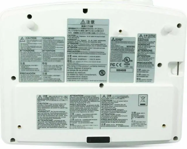 Alt view image 7 of 7 - Mitsubishi WD570U 3500 Lumens DLP Professional Classroom Business Power Point Presentations Multipurpose Projector Widescreen 3D LAN USB with Accessories Bundle (Power Cable, HDMI Cable, Remote)