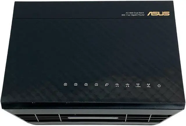 Alt view image 2 of 5 - Asus RT-AC68P AC1900 1300 Mbps 4 Port Gigabit Wireless AC Router w/ Adapter