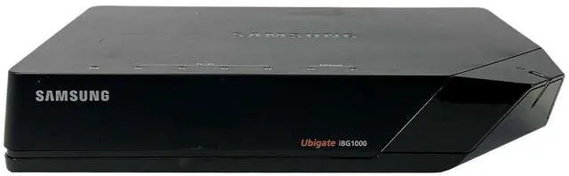 Alt view image 2 of 6 - Samsung Ubigate iBG1000 8 Ports Ethernet Network Router w/ Adapter