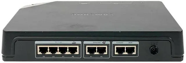 Alt view image 4 of 6 - Samsung Ubigate iBG1000 8 Ports Ethernet Network Router w/ Adapter
