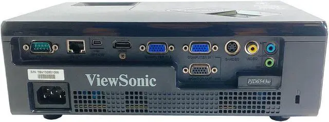 Alt view image 2 of 6 - ViewSonic PJD6543w DLP Projector 3000 ANSI HD 1080p 3D RLC-085 HDMI LAN w/Bundle