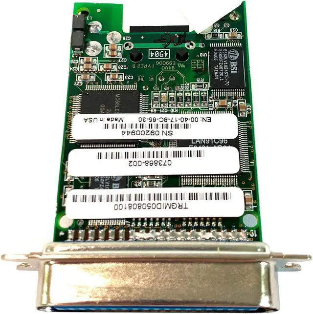 Alt view image 6 of 6 - Intermec Ethernet EasyLan Network Adapter 073868-002 for 3400 4420 Label Printer