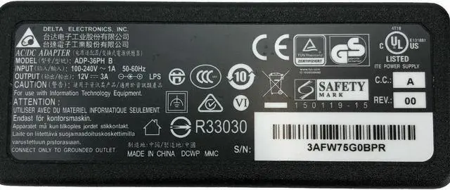 Alt view image 5 of 5 - Genuine Delta AC Adapter For Asus Eee PC 900HD 900HA 1000H Charger 12V w/PC OEM
