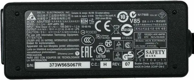 Alt view image 6 of 6 - AC Adapter Charger Power Supply for Acer XG270HU H274L ADP-40PH BB LCD Monitor