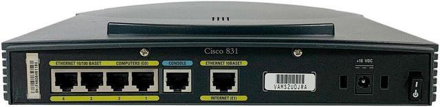 Alt view image 2 of 4 - Cisco System 800A Series Model 831 4-port Ethernet Router 1096-02-1802