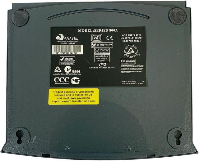Alt view image 4 of 4 - Cisco System 800A Series Model 831 4-port Ethernet Router 1096-02-1802